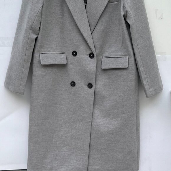 APPARIS Aaron tailored coat double breasted in Gray Size L - Picture 4 of 11